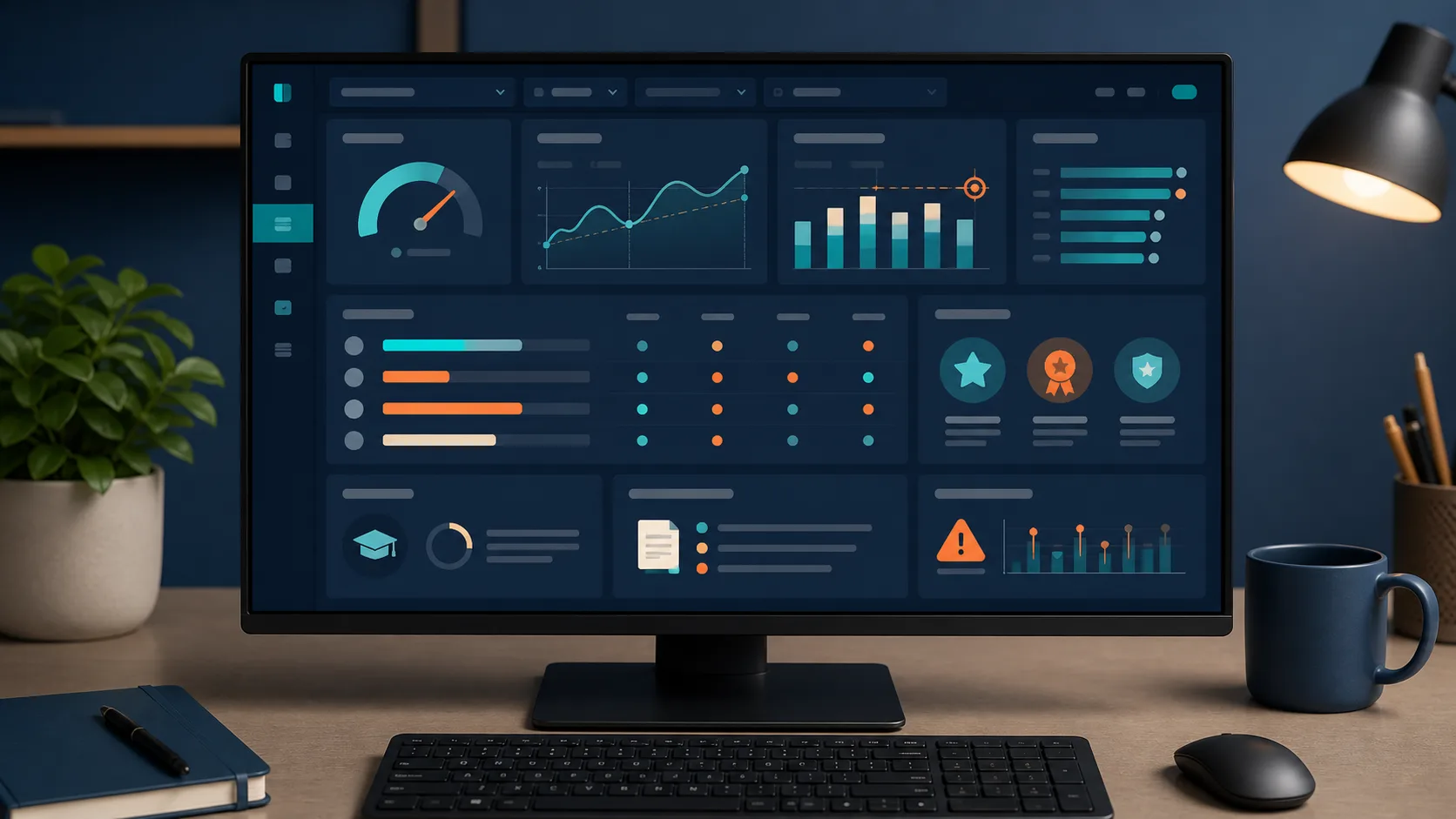 Employee performance scorecards, coaching signals, and recognition dashboard